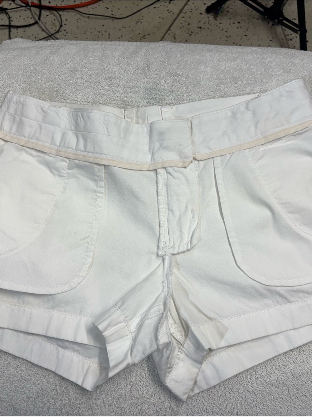 J. Crew White Cotton Shorts with Clean Waistband - Picture 6 of 9
